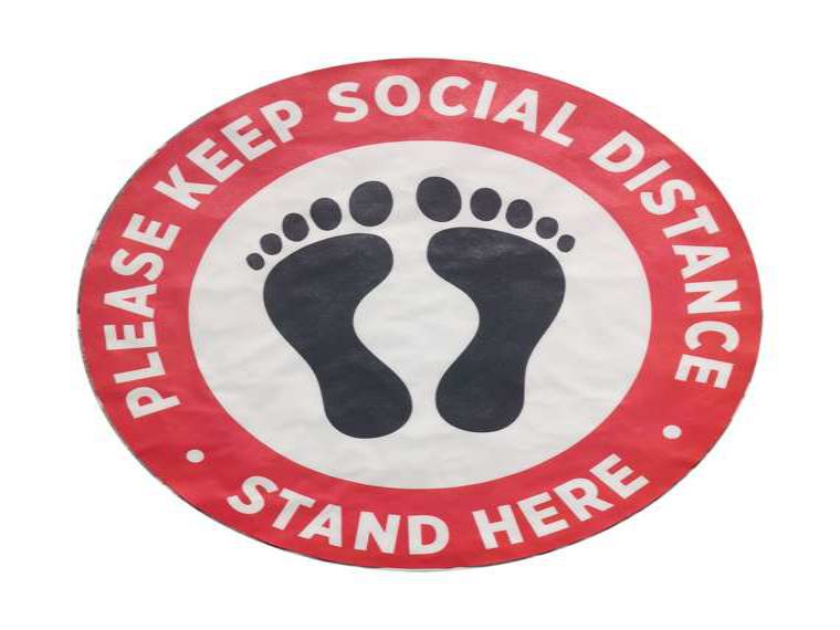 耐磨防水疫情地面貼