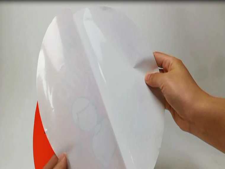 橙色社交距離貼